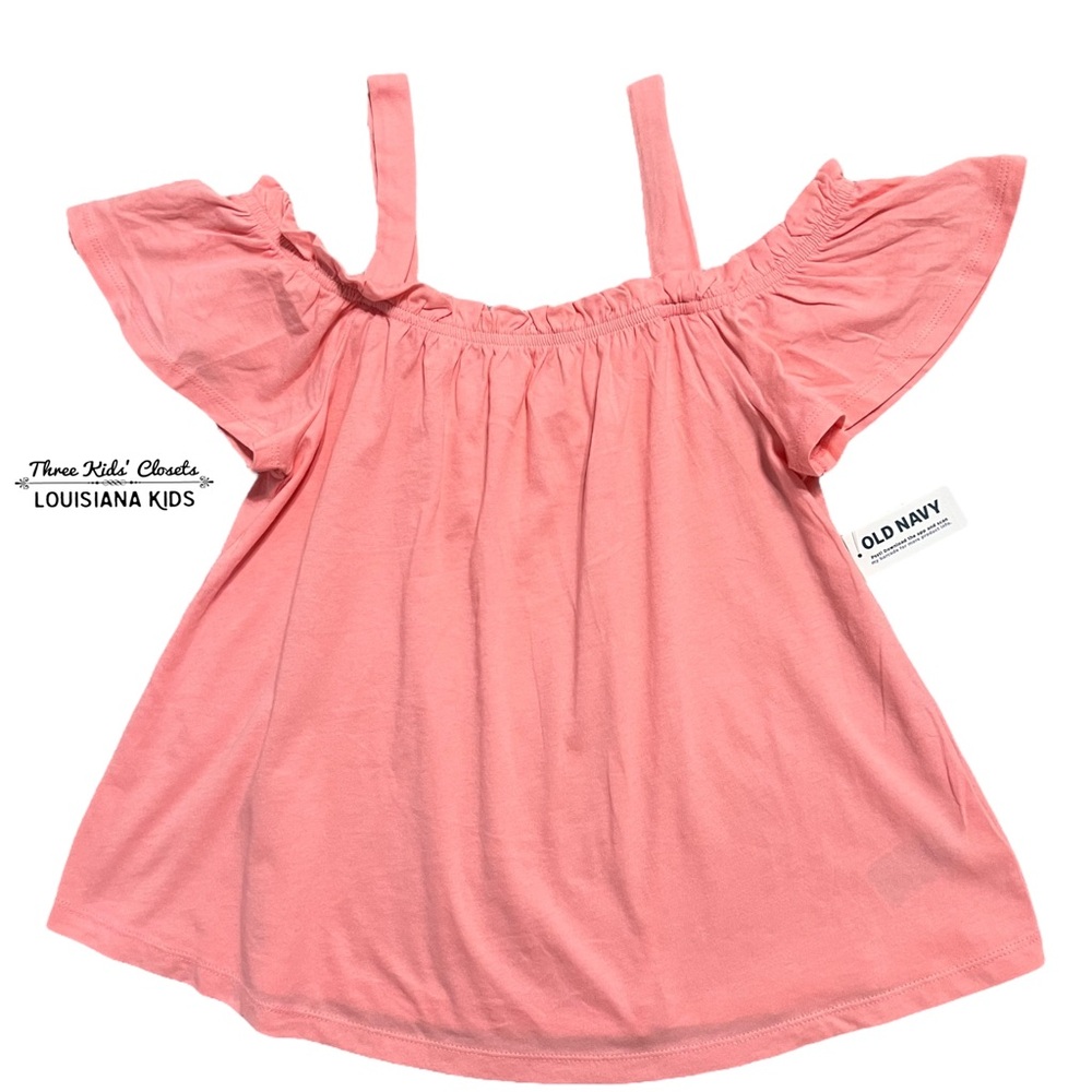 Old Navy XL (14/16) Coral Pink Cold-Shoulder Swing Top